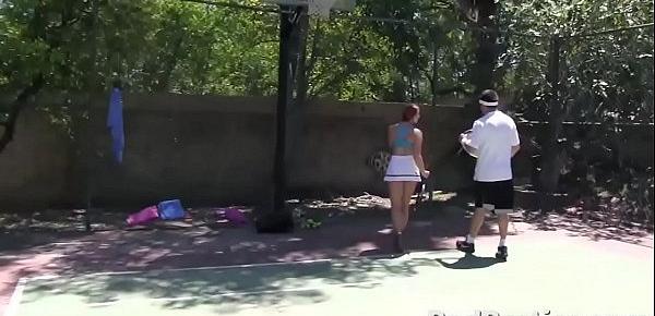  Tennis Babe Boned by Fat Dick